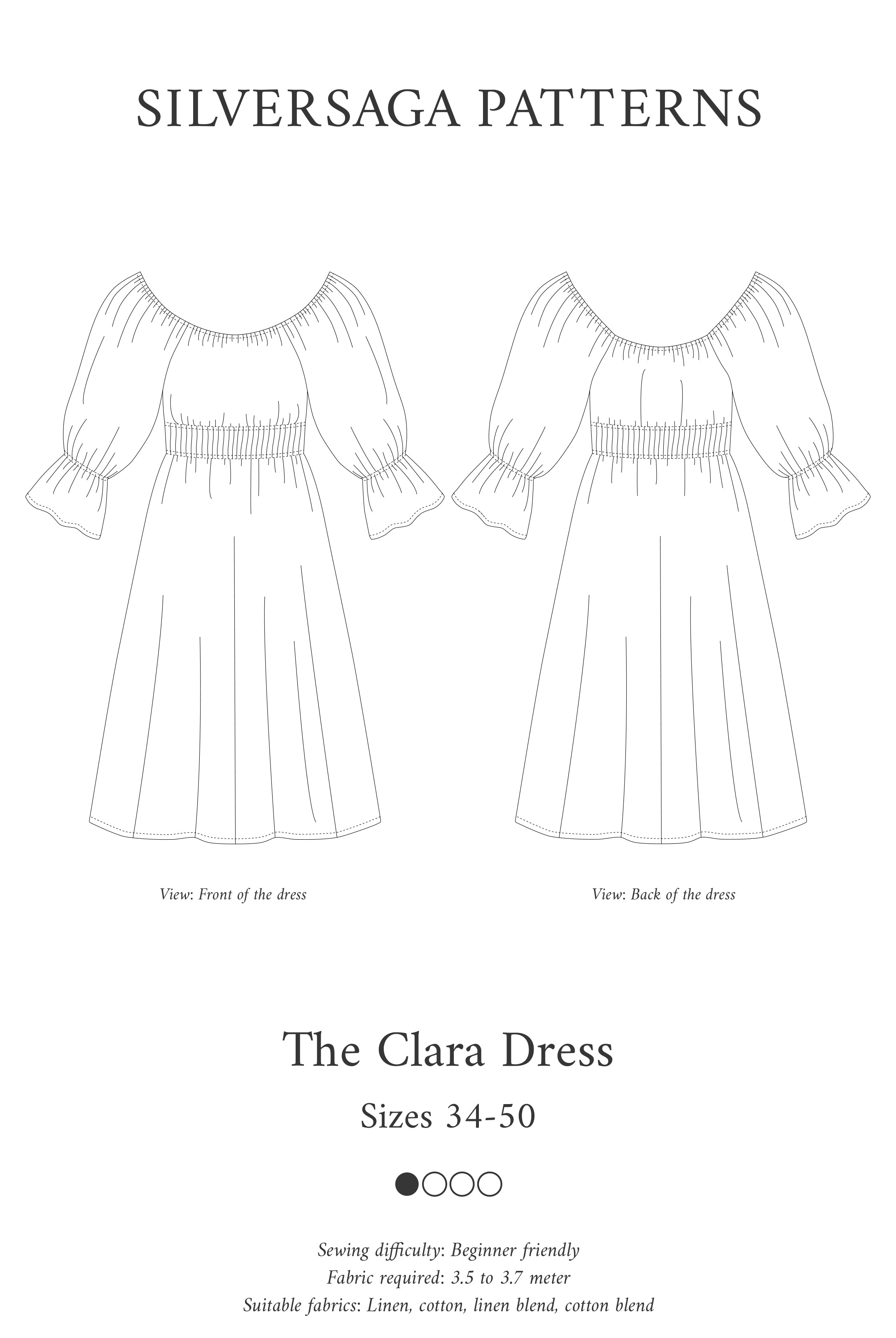 dress sleeve pattern design Ines Sleeve