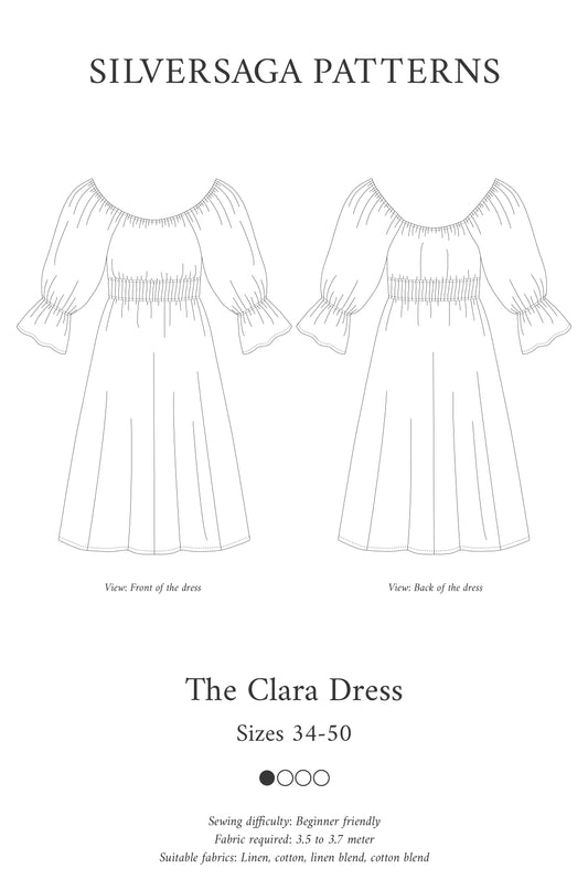 Clara dress PDF sewing pattern