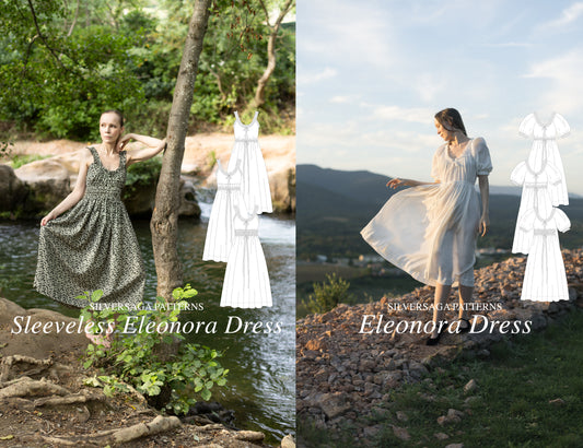 Eleonora dress bundle - 2 PDF sewing patterns