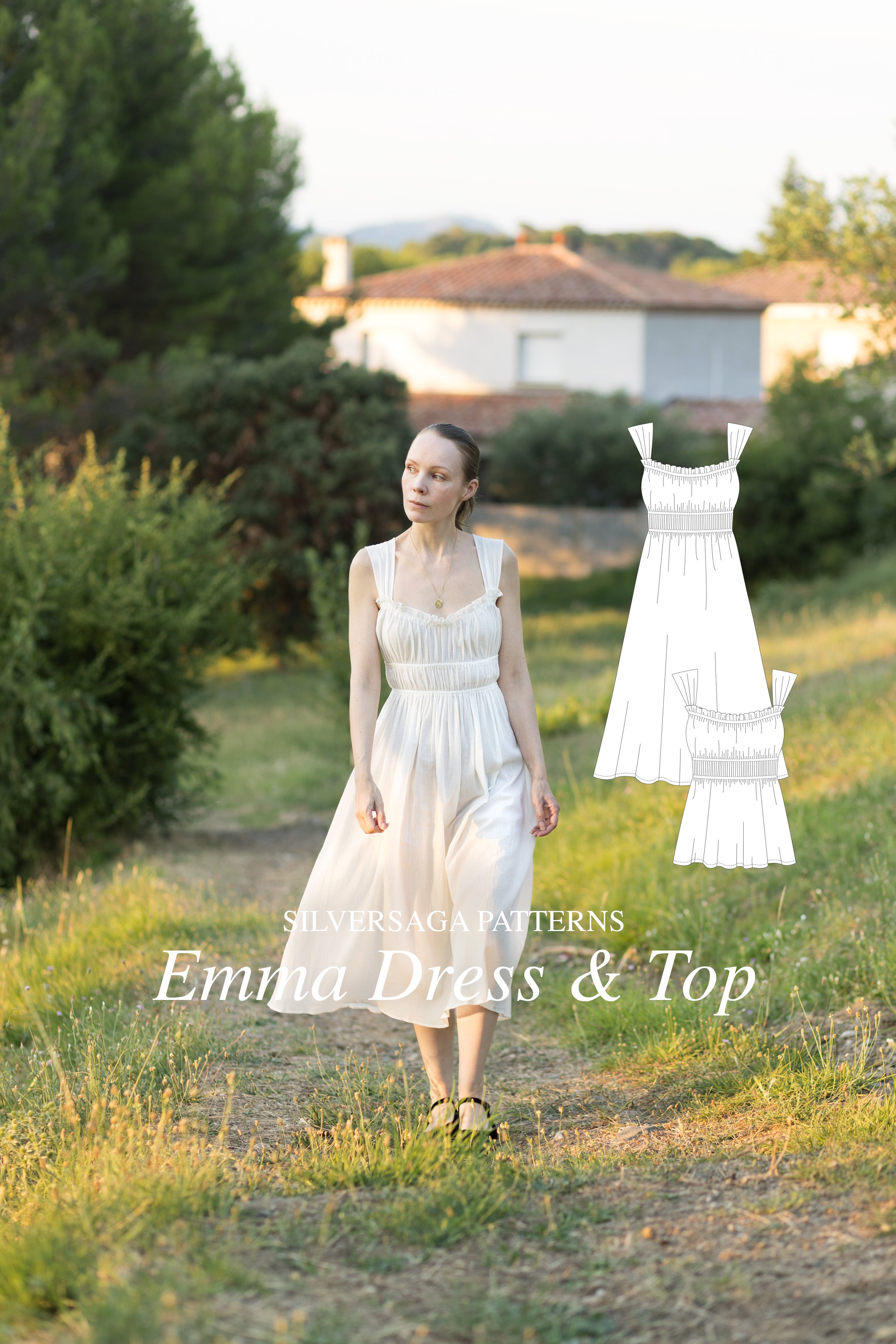 Emma dress & top PDF sewing pattern – Silversaga Patterns