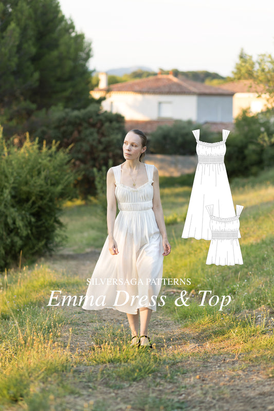 Emma dress & top PDF sewing pattern