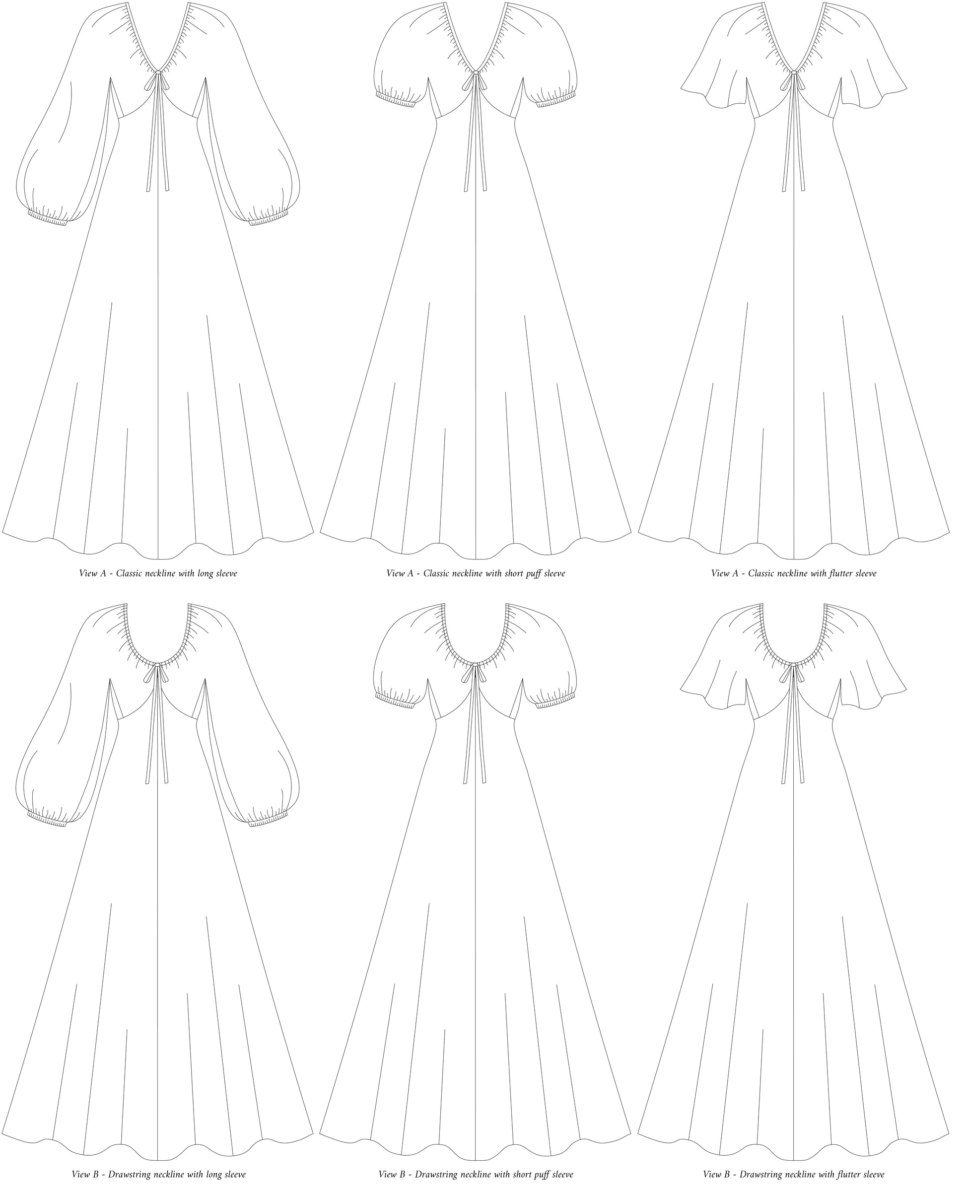 Ella dress PDF sewing pattern Silversaga Patterns Ella dress PDF sewing pattern Silversaga Patterns
