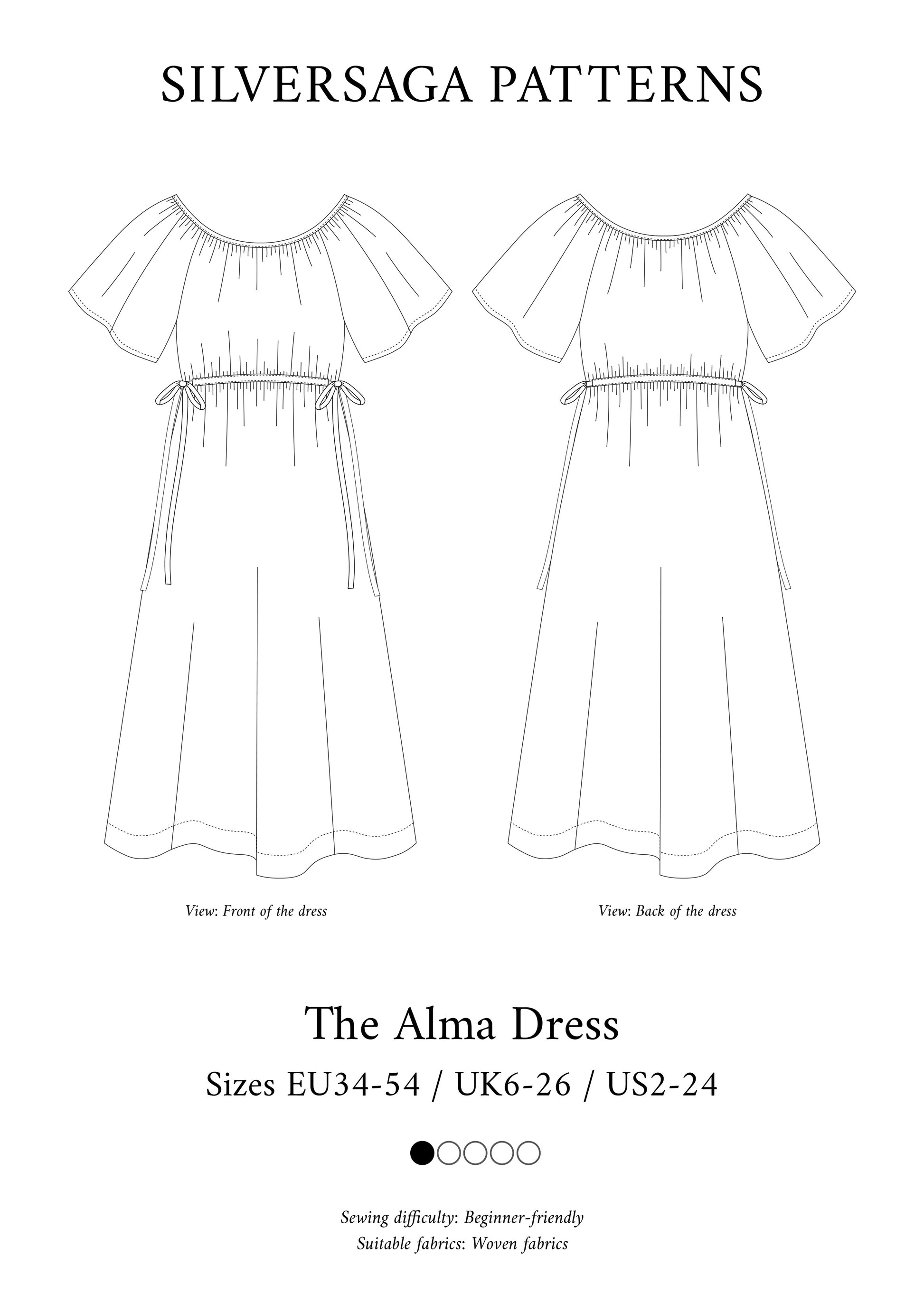 Alma Dress PDF sewing pattern Alma Dress PDF sewing pattern