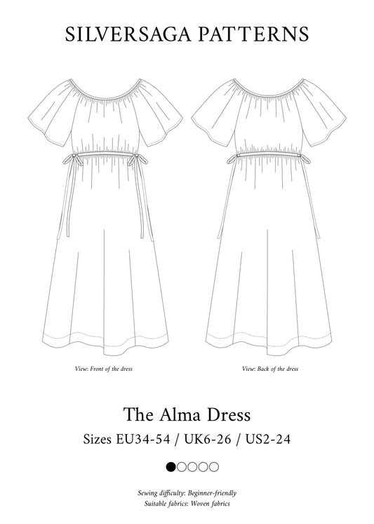 Alma Dress PDF sewing pattern