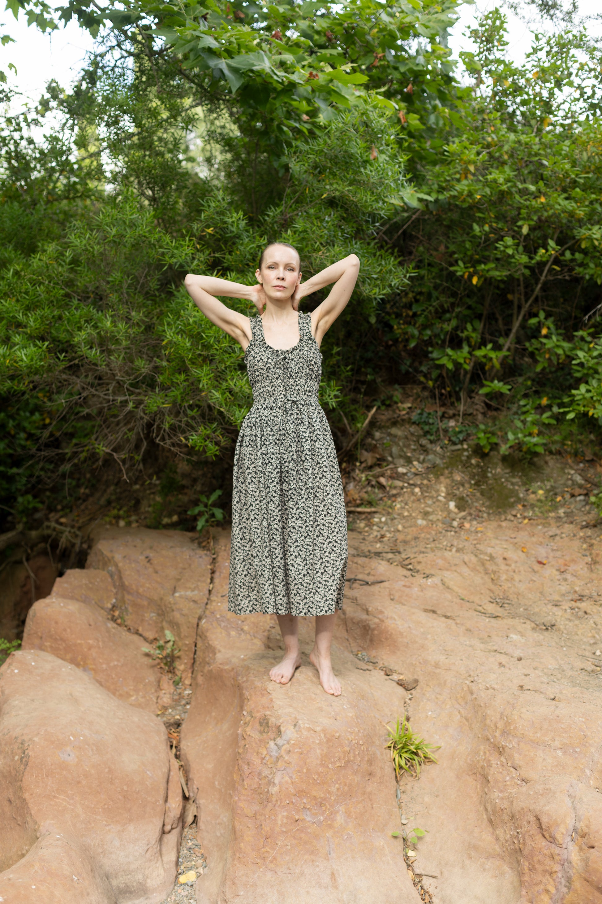 silver saga eleonora dress Silversaga Patterns Sleeveless Eleonora Dress The Fold Line