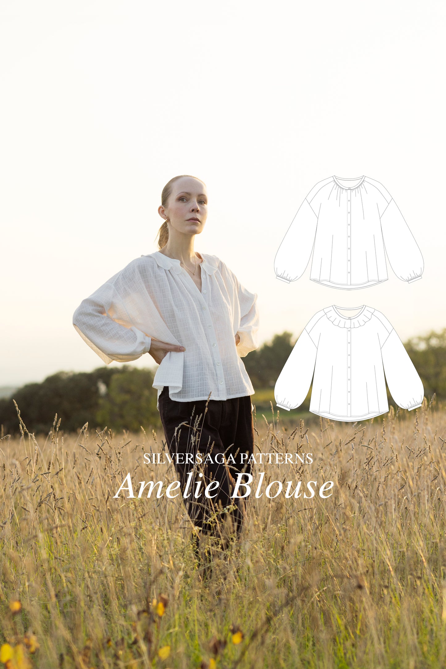 Amelie blouse PDF sewing pattern