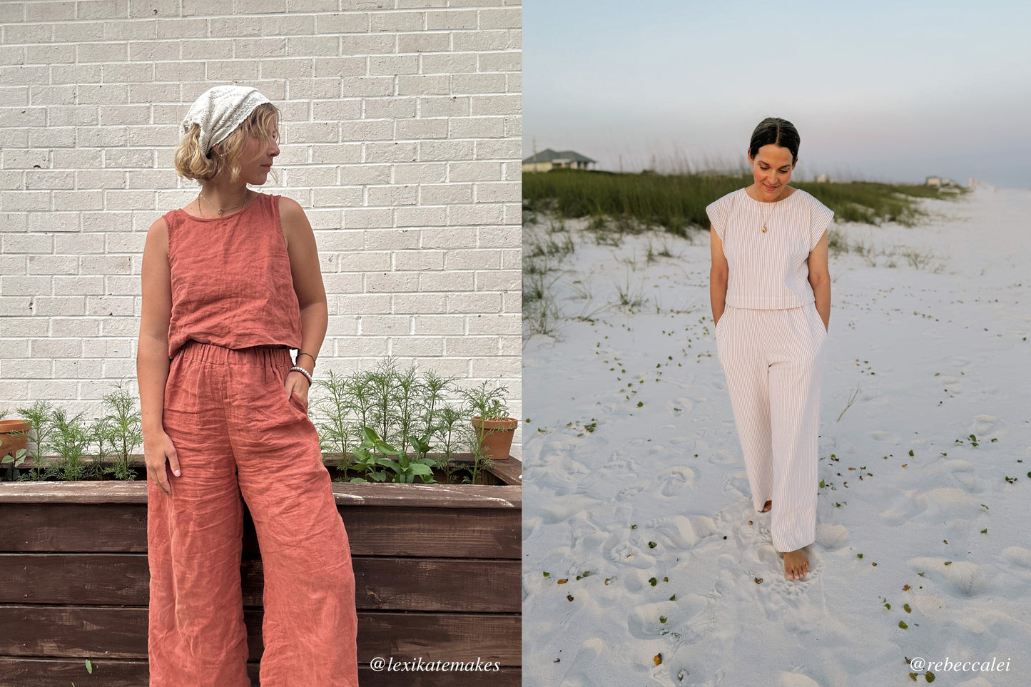 Lea Top, Pants & Skirt PDF sewing pattern