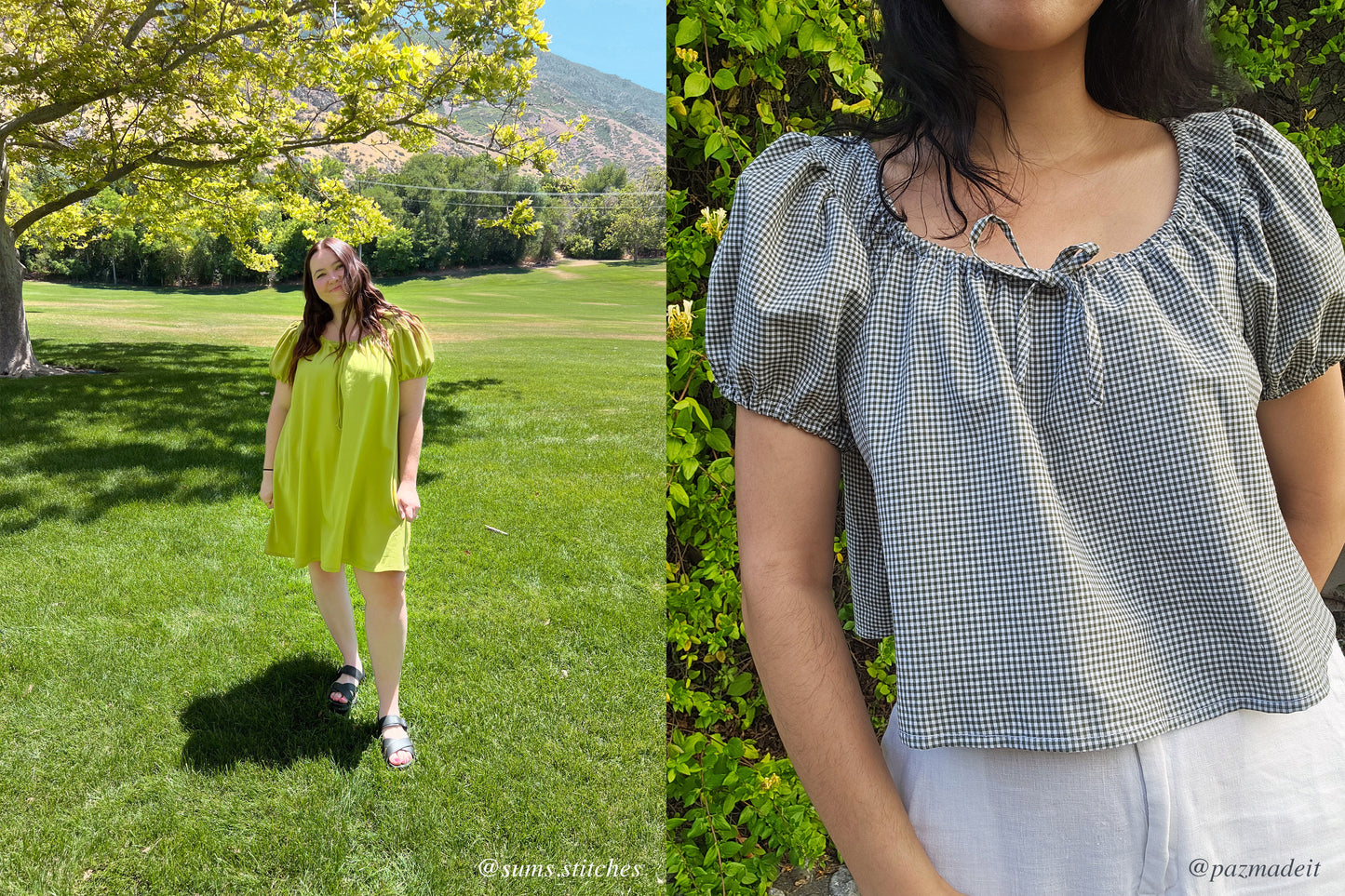 Chloe Dress & Top PDF sewing pattern