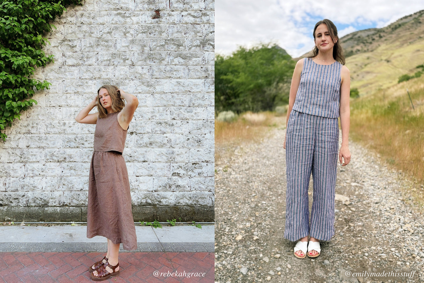 Lea Top, Pants & Skirt PDF sewing pattern