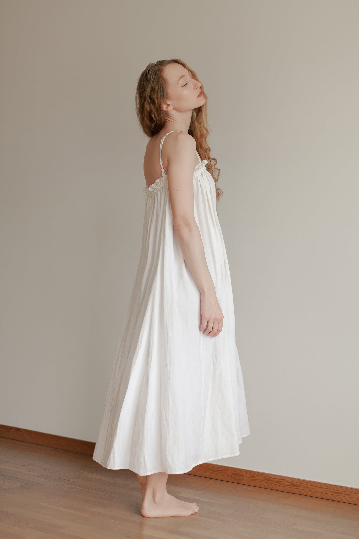 Henrietta dress in ivory