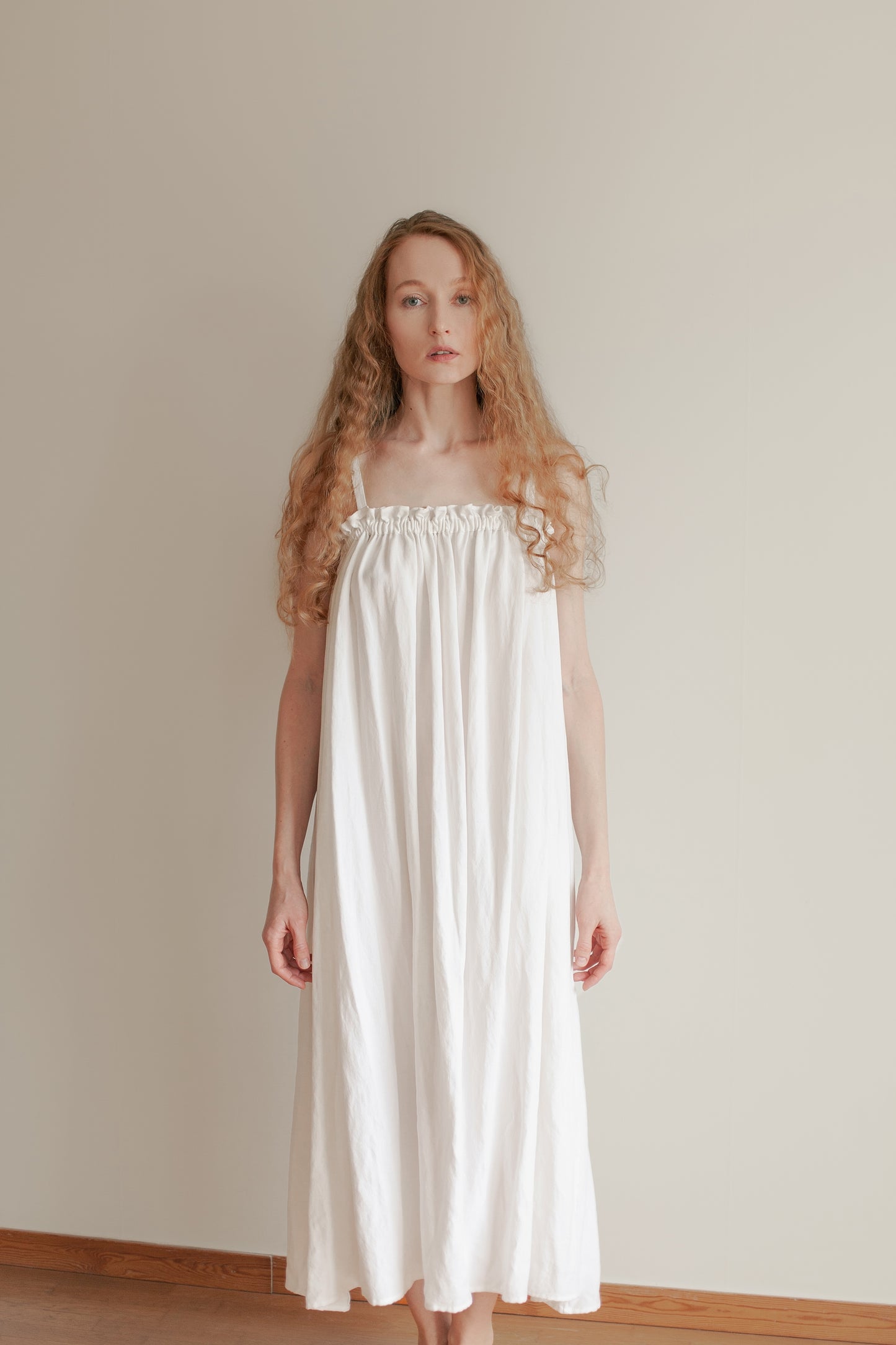 Henrietta dress in ivory